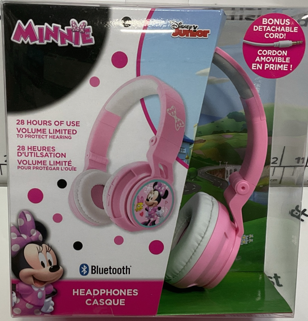 KIDdesigns Minnie Mouse Over-Ear Bluetooth Kids Headphones - Multi