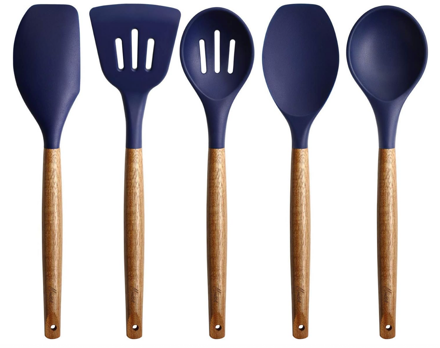 Miusco Non-Stick Silicone Kitchen Utensils Set