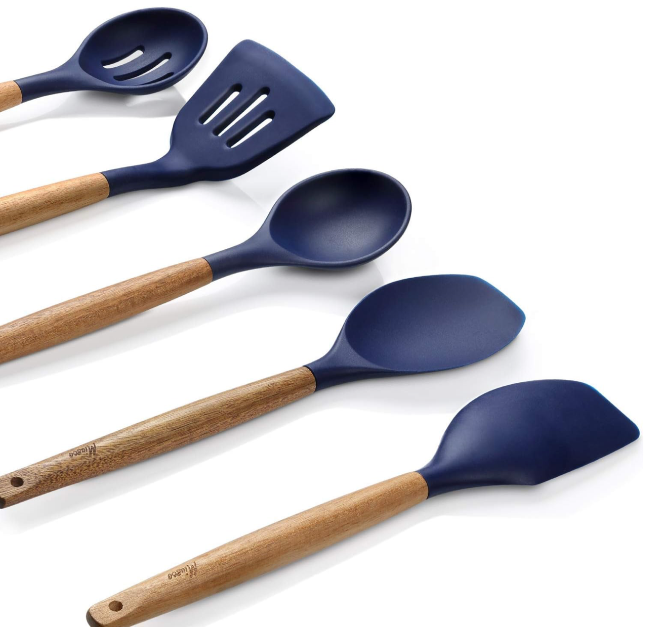 Miusco Non-Stick Silicone Kitchen Utensils Set