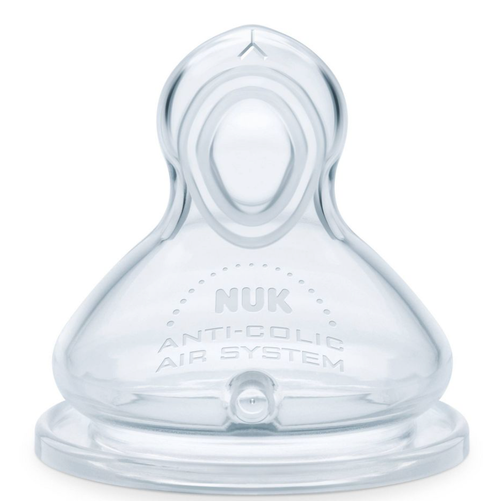 NUK Smooth Flow Anti-Colic Bottle Nipples - 2ct