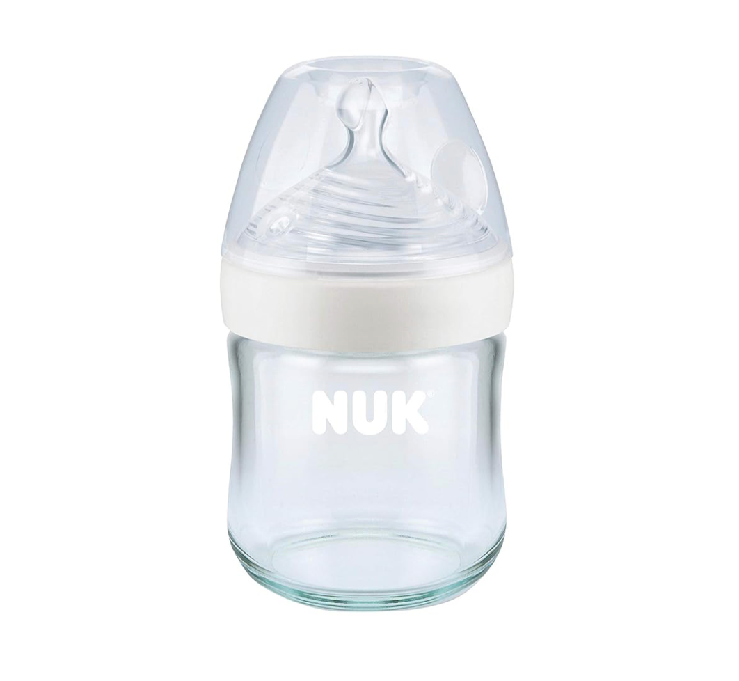 NUK Simply Natural Glass Bottles 4 Oz 3 Pack