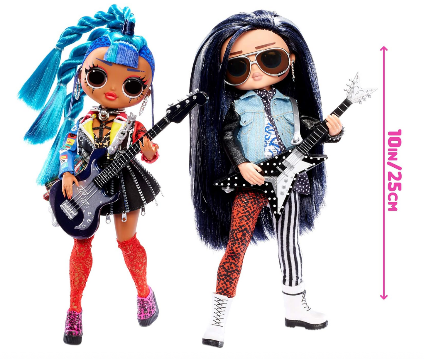 OMG Remix LOL Rocker Boi and Punk Grrrl 2 Pack 2 Fashion Dolls with Music