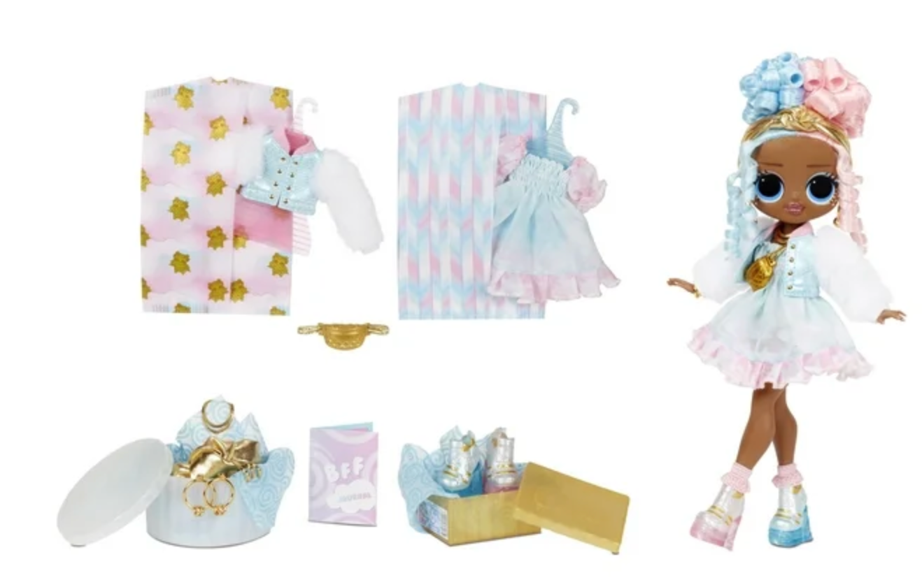 OMG Sweets Fashion Doll - Dress up Doll Set with 20 Surprises