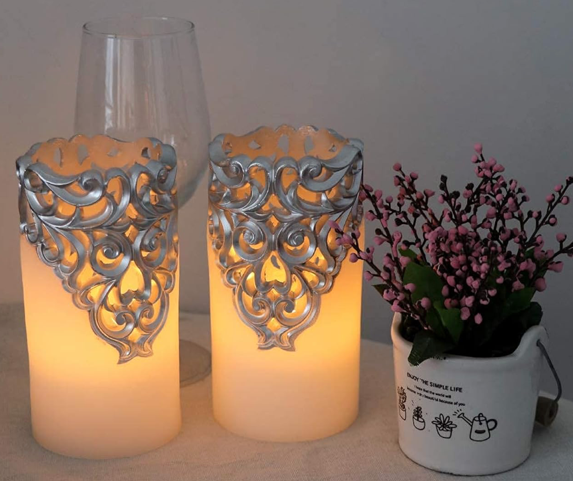 Wondise Hollow Flameless Flickering Candles