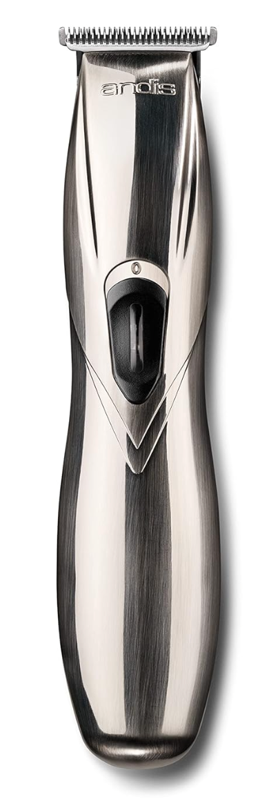 Andis 32400 Slimline Pro Cord/Cordless Beard Trimmer, Lithium Ion T-blade Trimmer, Close Cutting T-Blade Zero Gapped, Chrome