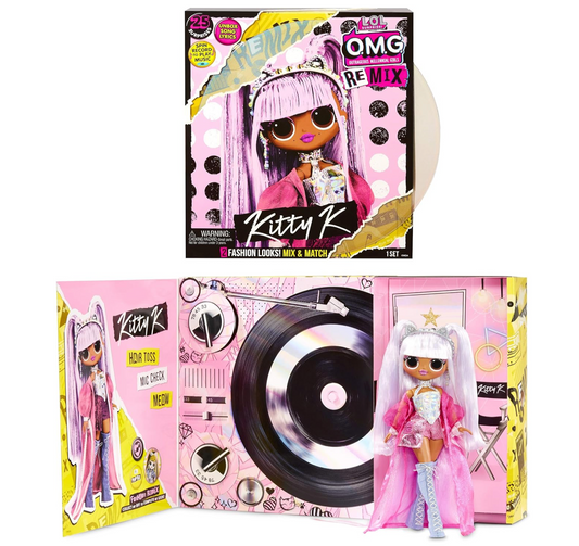 LOL Surprise OMG Remix Kitty K Fashion Doll – with 25 Surprises