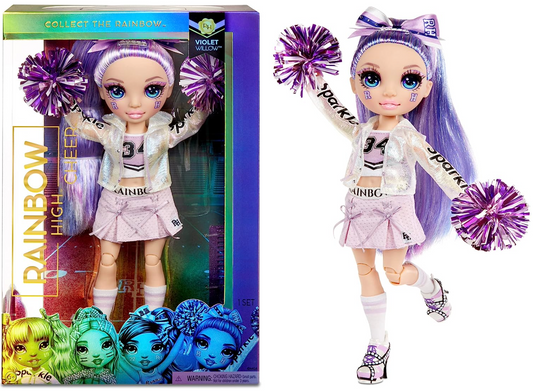 MGA Entertainment Rainbow High Cheer - Violet Willow - Purple - Purple