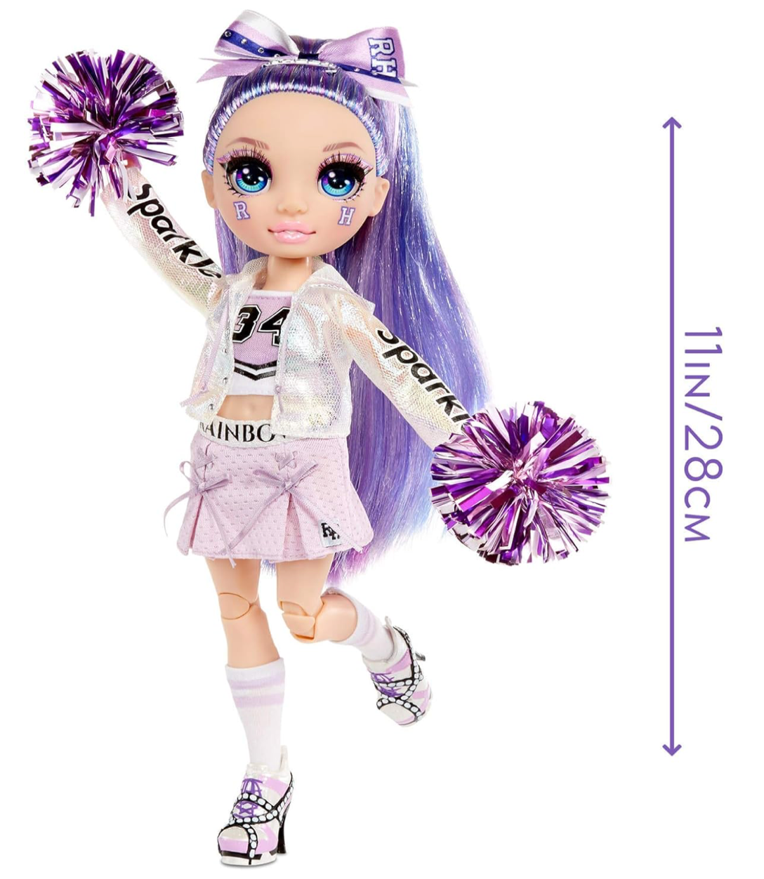 MGA Entertainment Rainbow High Cheer - Violet Willow - Purple - Purple