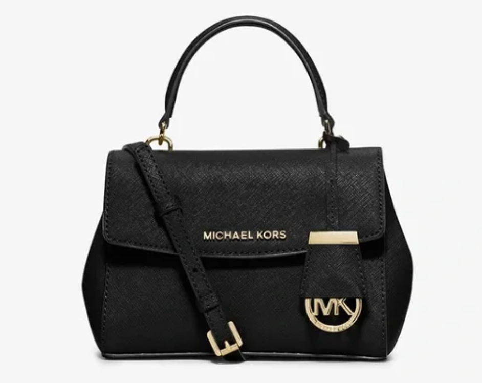 Michael Kors Ava Extra-Small Saffiano Leather Crossbody Black One Size