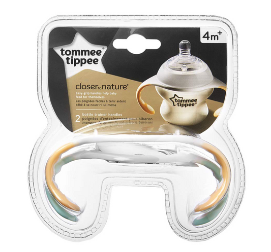 Tommee Tippee Closer to Nature Baby Feeding Transitional Bottle Handles -2 Count