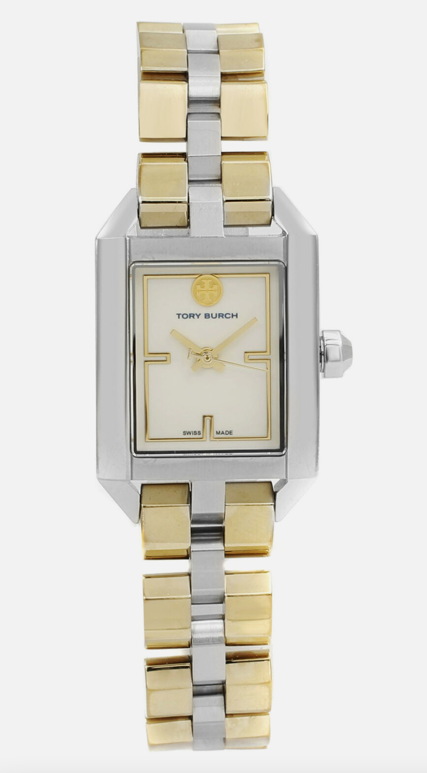 Tory Burch TBW1102 Dalloway Three-Hand Two-Tone Stainless Steel Watch