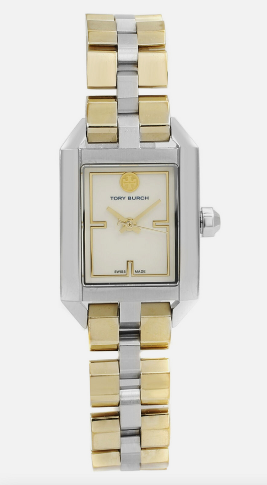 Tory Burch TBW1102 Dalloway Three-Hand Two-Tone Stainless Steel Watch