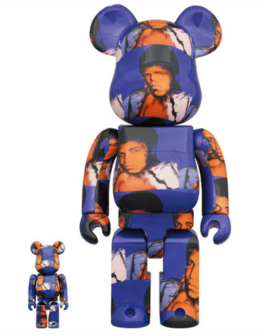 Be@rbrick Andy Warhol's Muhammad Ali 100% and 400% Andy Warhol Bearbrick