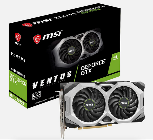 MSI - NVIDIA GeForce GTX 1660 Super Ventus XS OC 6GB GDDR6 PCI Express 3.0 Graphics Card - Black