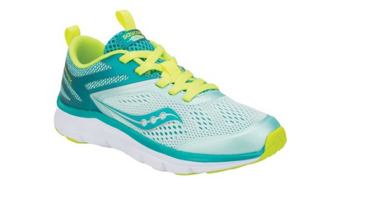 Saucony Liteform Miles Sneaker Turq/Citron, Size 10.5M Girls