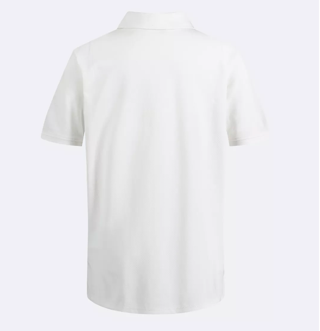 Calvin Klein Boys Micro Pique Logo Polo - White - 6