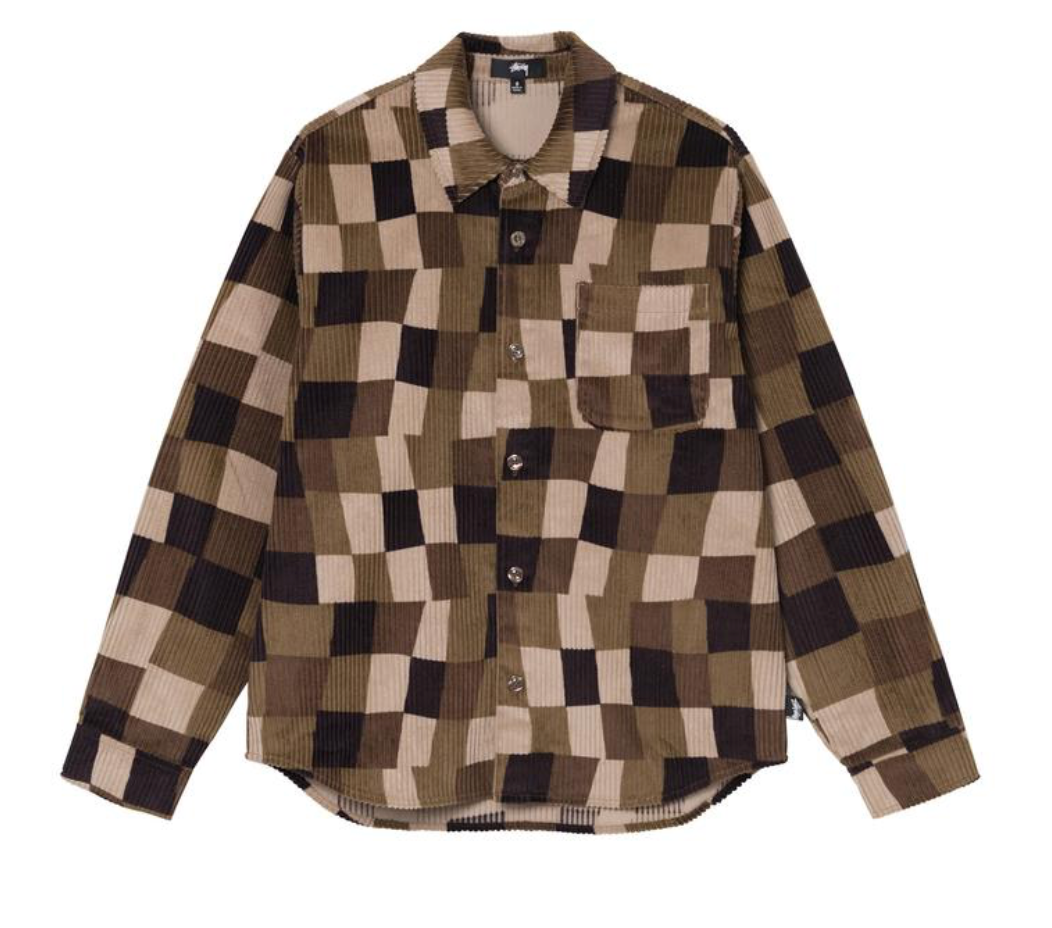 Stussy Wobbly Check Longs-sleeve Shirt