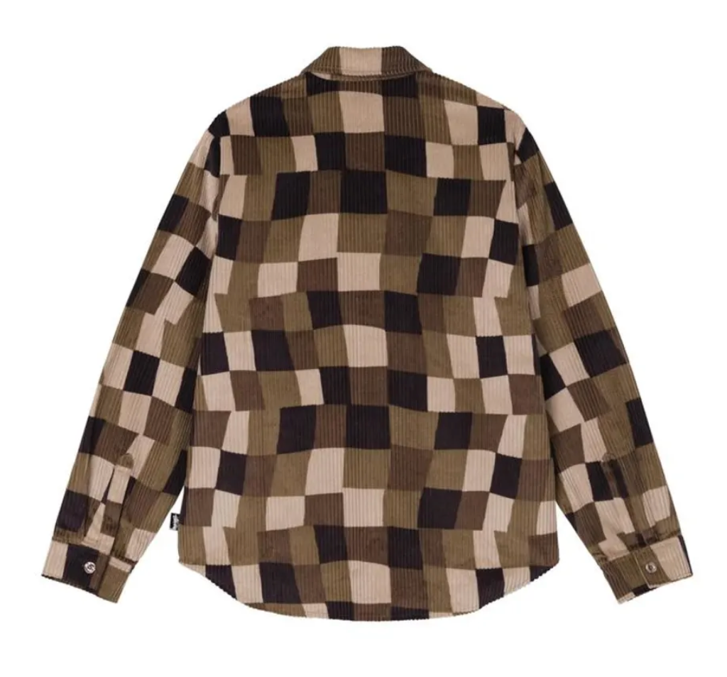 Stussy Wobbly Check Longs-sleeve Shirt