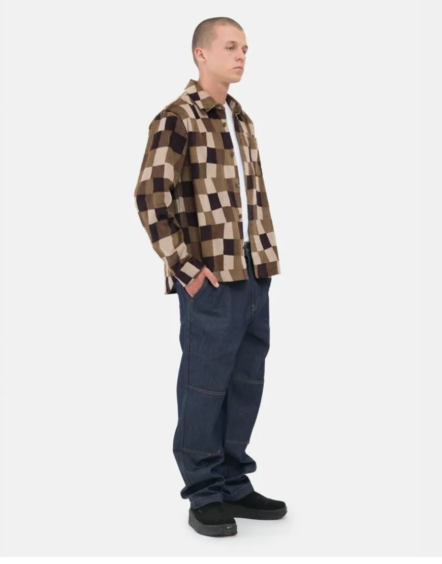 Stussy Wobbly Check Longs-sleeve Shirt