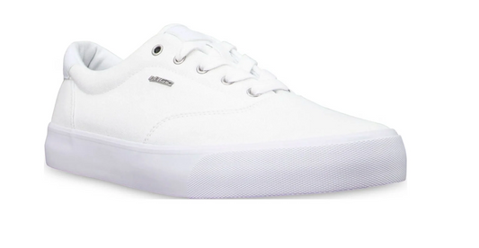 Lugz Men S Avi Canvas Casual Low Top Skate Sneaker, White  - Size 9.5 D