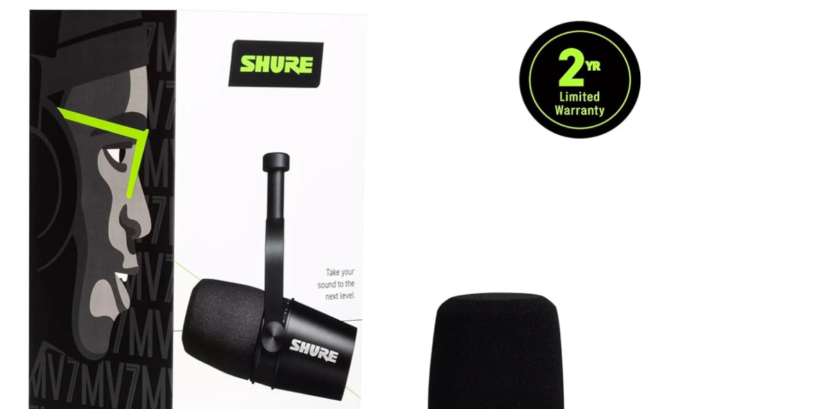 Shure MV7+ Podcast Dynamic Microphone