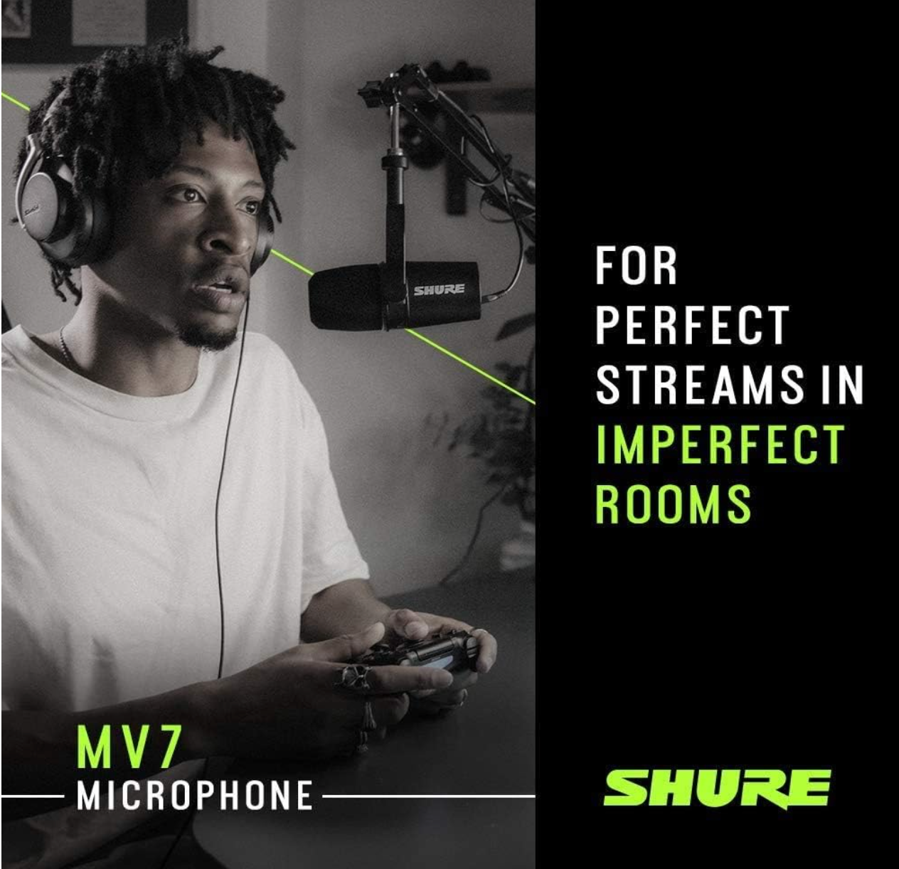 Shure MV7+ Podcast Dynamic Microphone