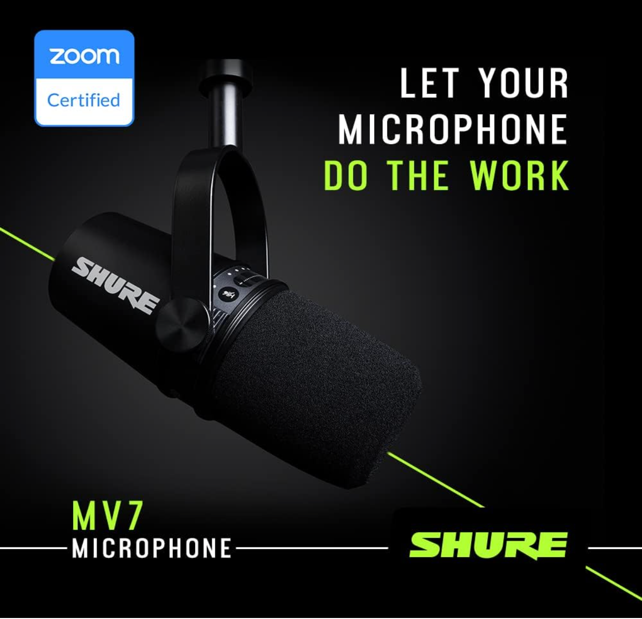 Shure MV7+ Podcast Dynamic Microphone