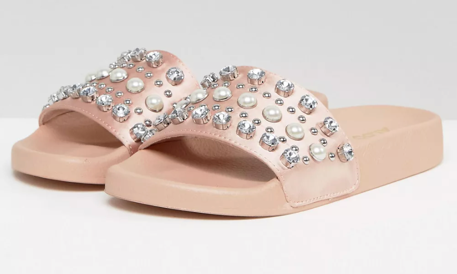 ALDO Sirna Embellished Slider Shoes