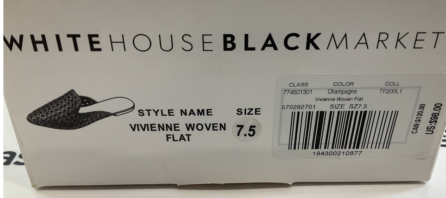 White House Black Market Vivienne Woven Flat Shoes