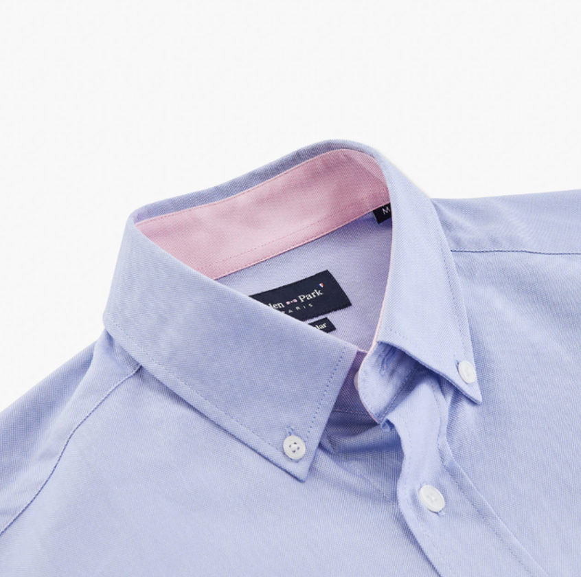 EDEN PARK - MEN'S BLUE COTTON SHIRT