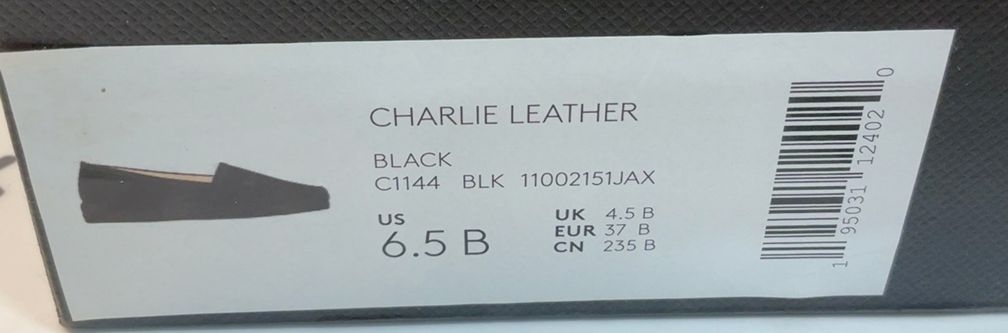 Espadrille COACH - Charlie Leather Black Shoes