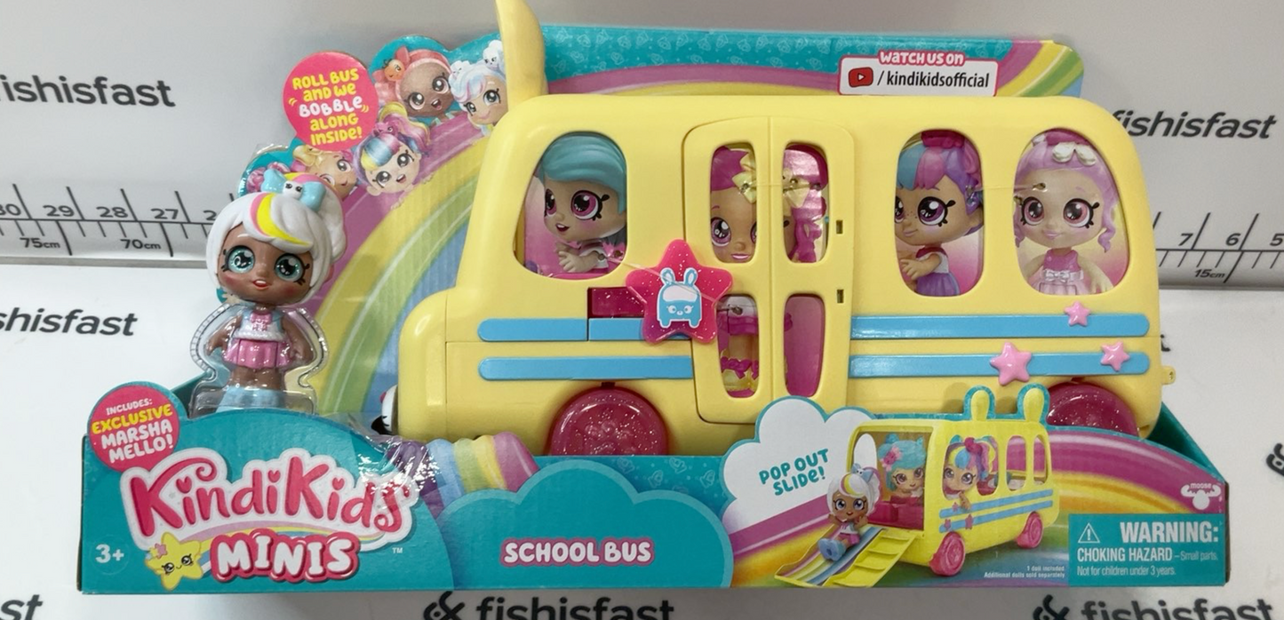 Kindi Kids Minis School Bus Toy