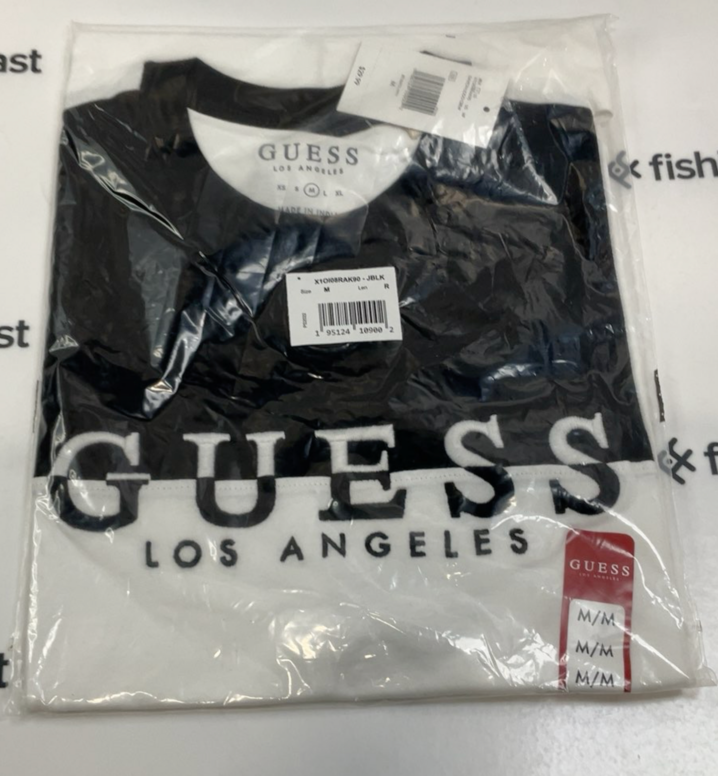 T-SHIRT MEN DAVION LOGO CREW GUESS LOS ANGELES