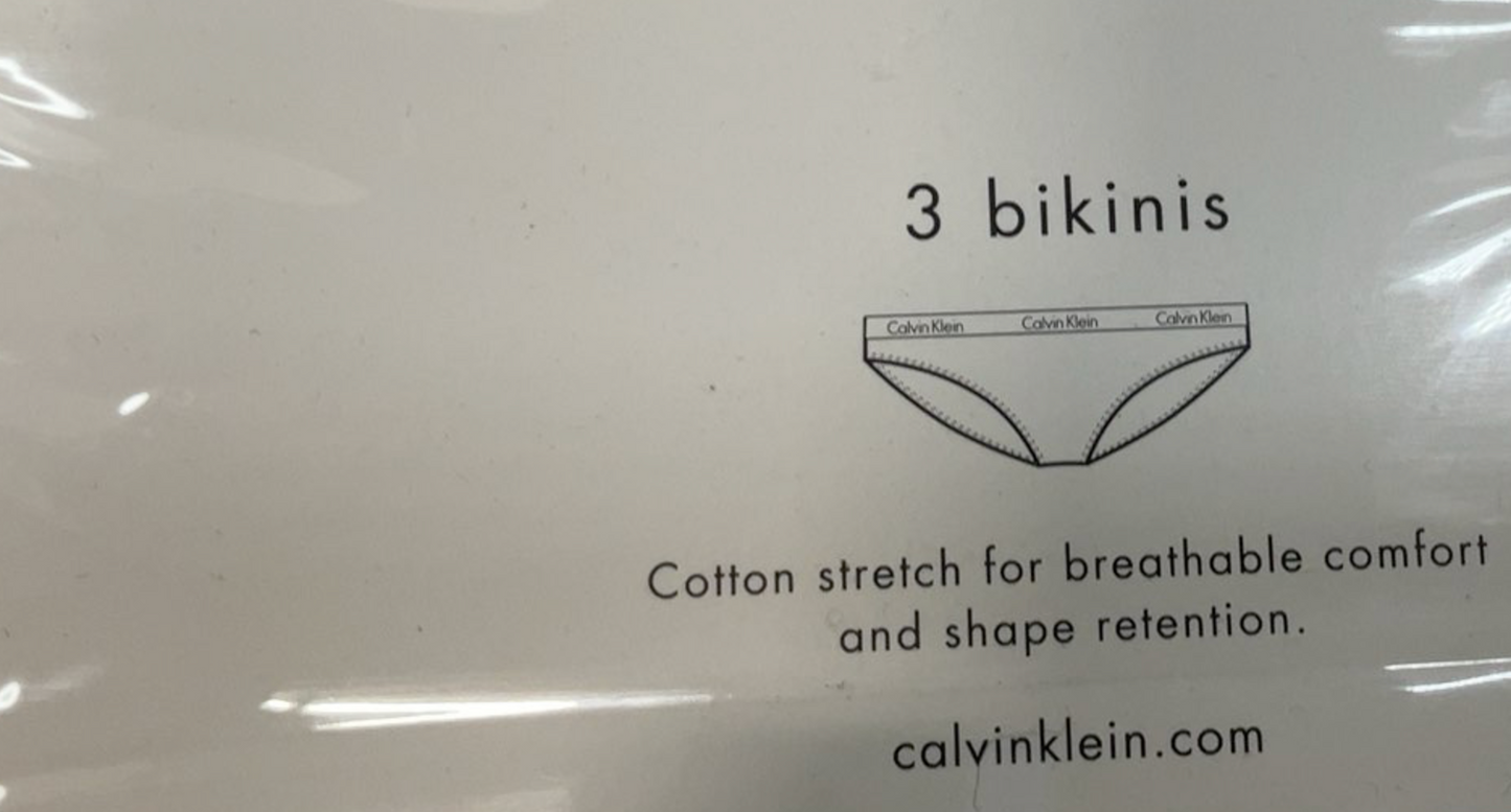 Calvin Klein Underwear Carousel 3-Pack Bikini Women's