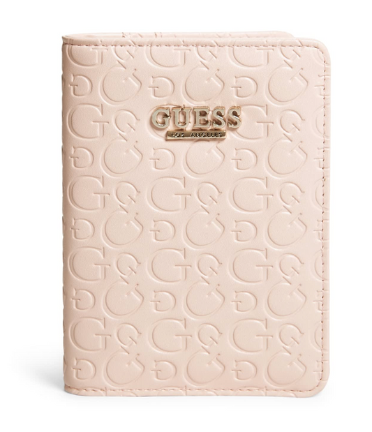 GUESS FACTORY Debossed G Logo Passport Case