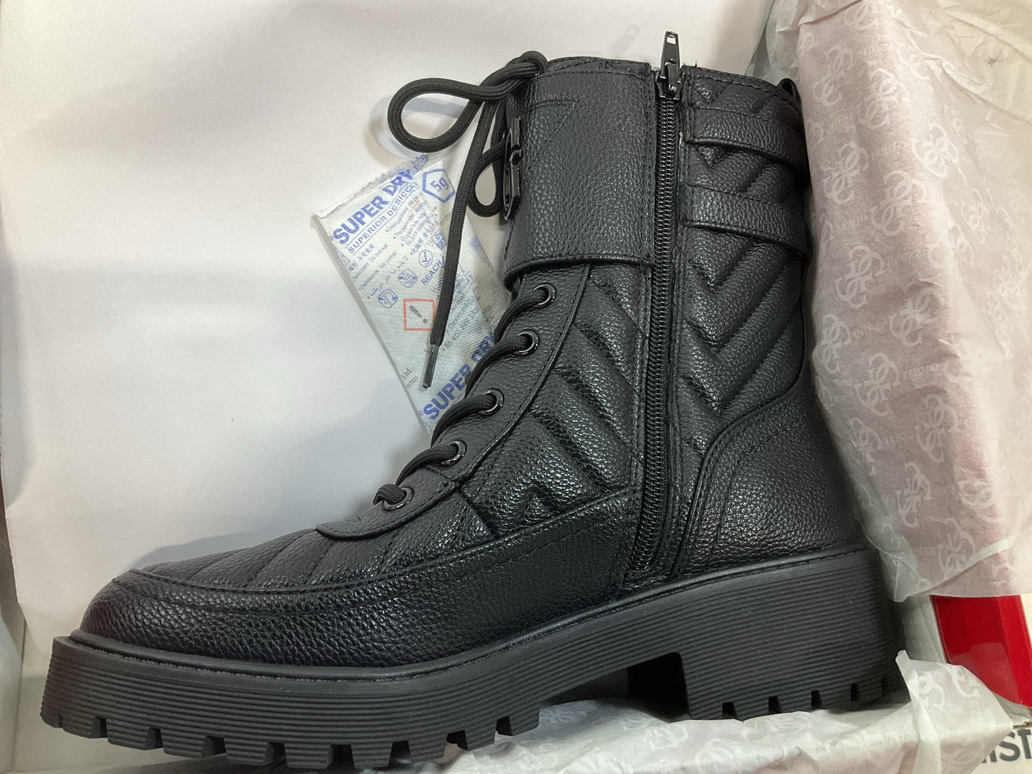 GUESS Los Angeles Women Oaks Combat Boot Shoes