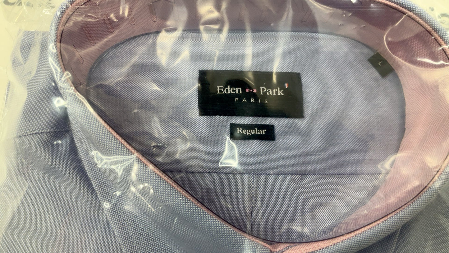 EDEN PARK - MEN'S BLUE COTTON SHIRT