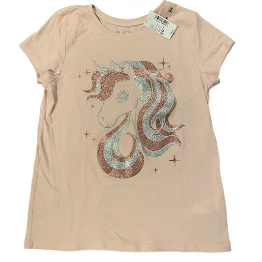 The Children's Place Girls Glitter Unicorn Graphic Tee