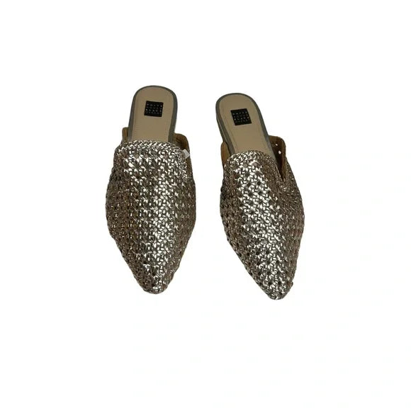 White House Black Market Vivienne Woven Flat Shoes